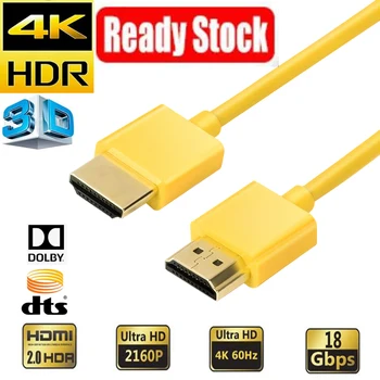 Ultradünnes HDMI-Kabel 36AWG 4K HDMI 2.0-Kabel mit Ethernet HDMI ARC CEC HDMI 2.0-Kabel für PS5 Xbox Series X PS4 Pro HDTV