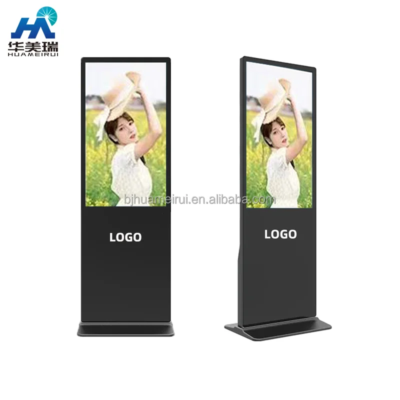 43 50 Schermo LCD totem con schermo pubblicitario verticale touch a infrarossi da 55 pollici