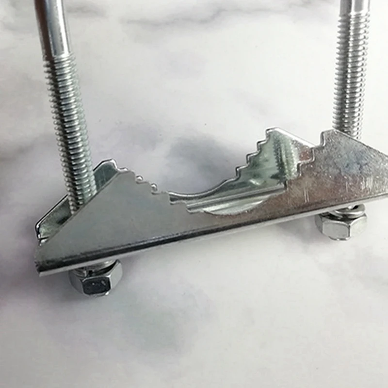 4 PCS Antenna Mount Clamp U-Bolt Mounting Hardware Antenna Mast Clamp V Jaw Bracket Accessories For Outside Home Antenna