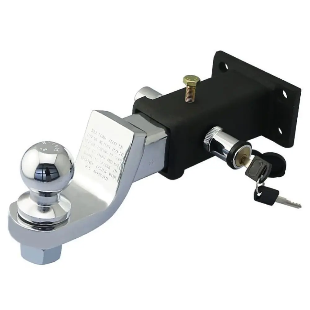 角口トレーラーフック 50 ミリメートルボールジョイントリアバーピントルフック防振装置修正されたローグフック牽引フック