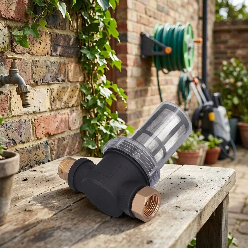Garden Hose Filter 3/4 Inch Inline Type for Pressure Washer Inlet to Deliver Consistent Filtration Performance