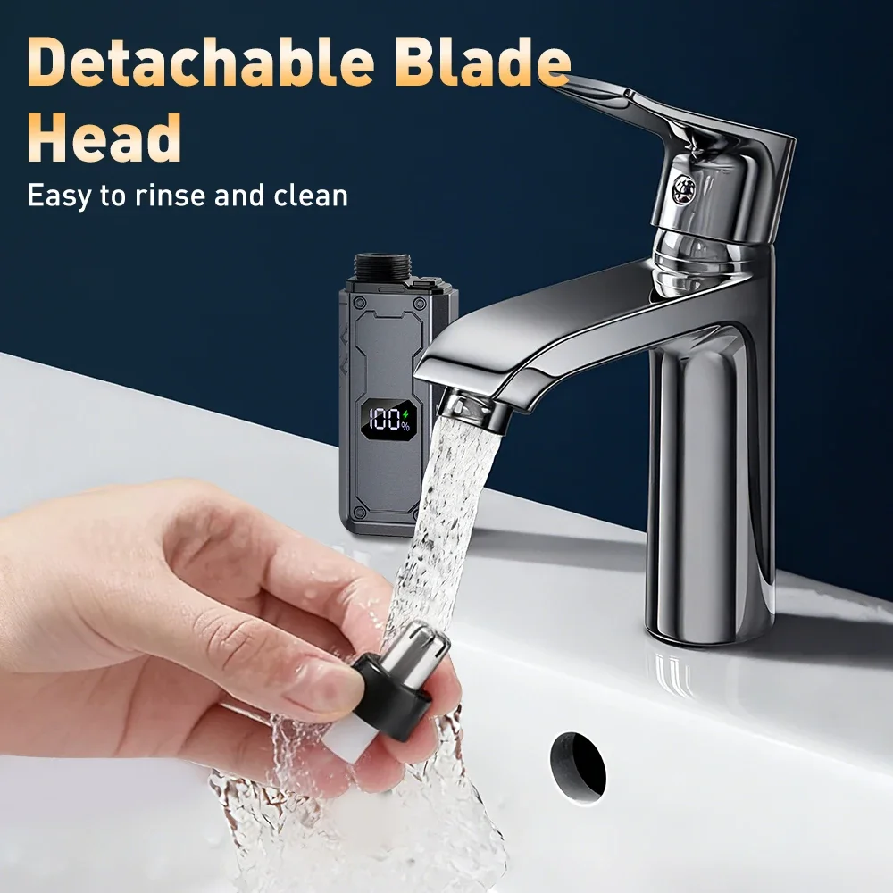 Portable Nose Hair Trimmer Electric Nose Hair Clipper Rechargeable Automatic Shaving Nose Eyebrow Ear Painless Hair Remover view 5