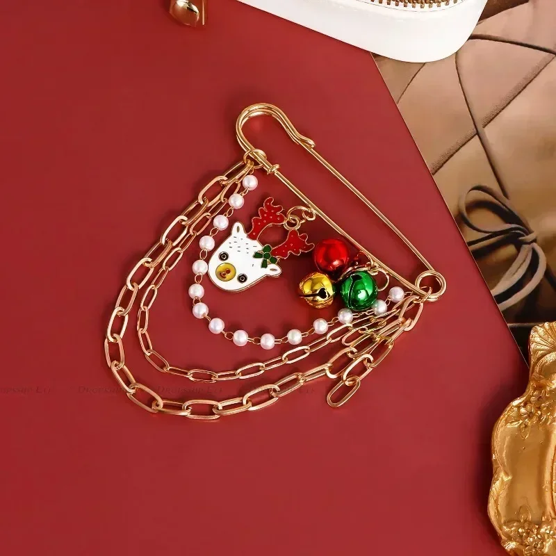 Модные милые эмалированные рождественские подвески в виде Санта-Клауса и снеговика, брошь, значок, рождественская булавка на лацкан, новогодние вечерние ювелирные изделия, подарки