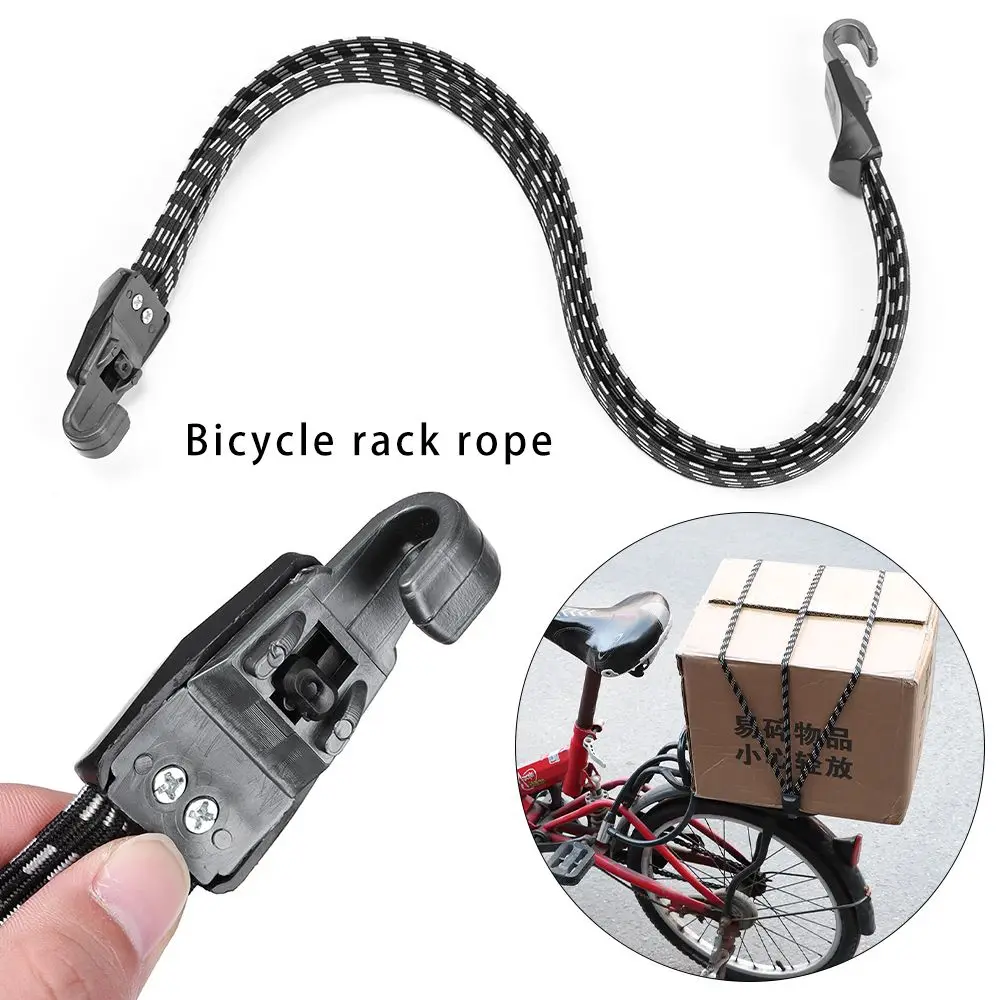New Rubber Bicycle Luggage Rope Black Strong Elasticity Tensioning Belts Convenient to Carry Rack Carrier Outdoor