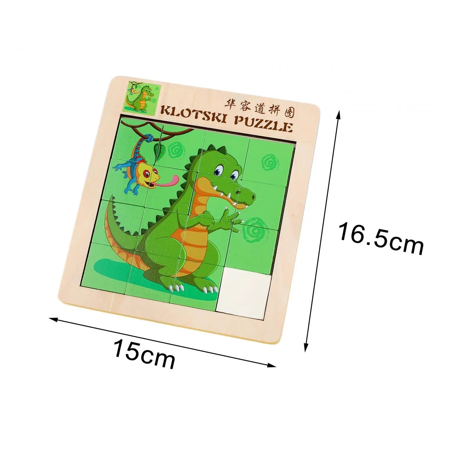 Number Slide Cartoon Animal Puzzle for Travel Toy Birthday Gift