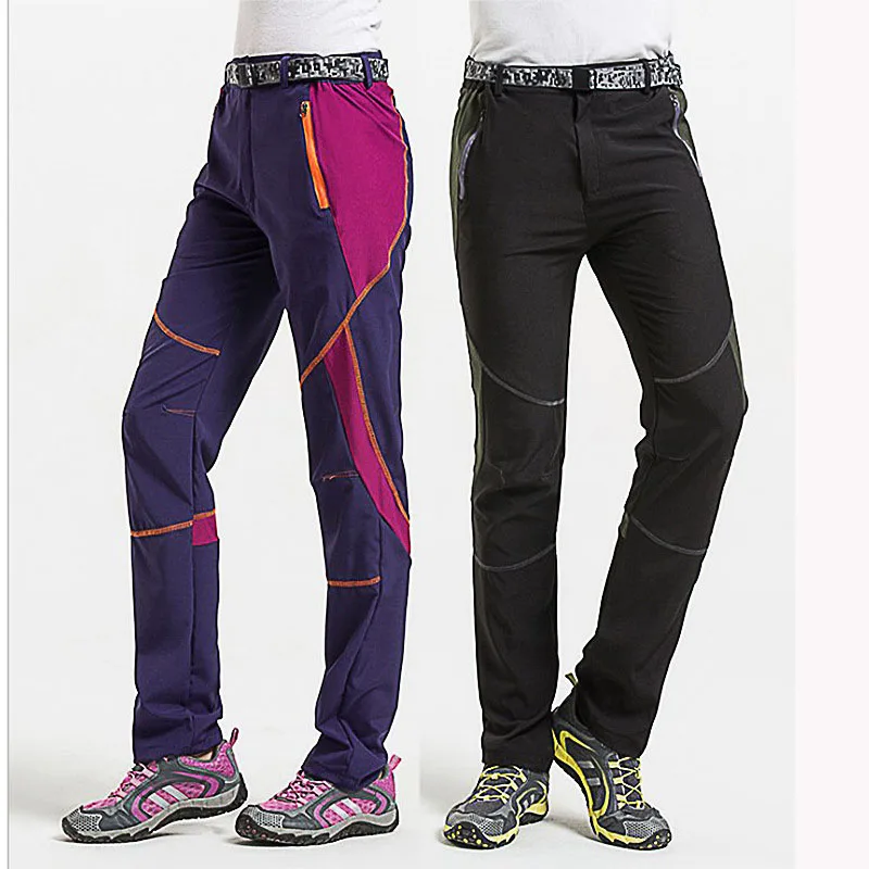 New Women Hiking Pants Outdoor Sports Quick Dry Pants Trekking Climbing Camping Breathable Thin Design Elastic Trousers