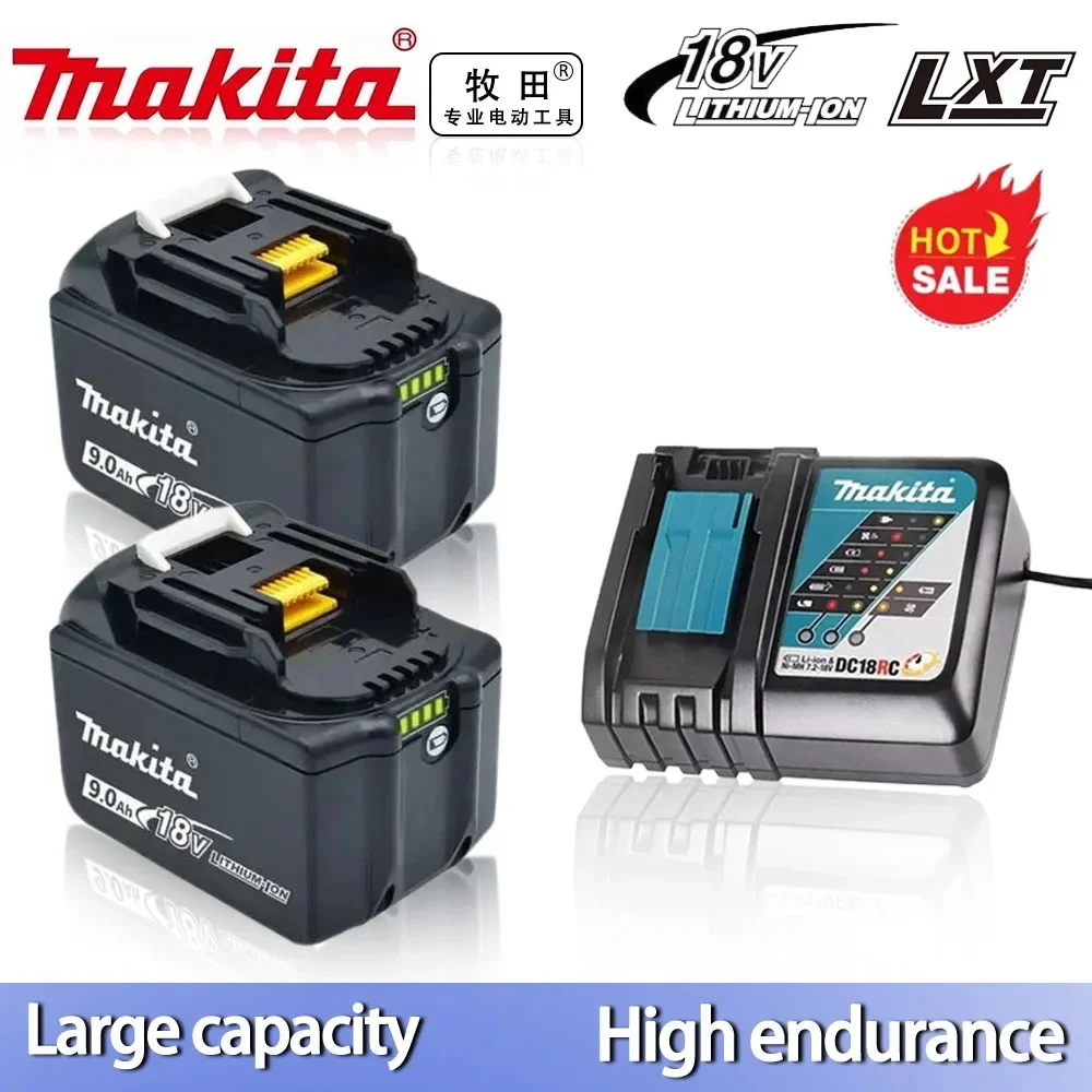 

Makita 18V 9AH 9000mAh Battery Rechargeable Li-ion Lithium-ion Batteries Charger for BL1860B BL1850 BL1830 BL1815 LXT400