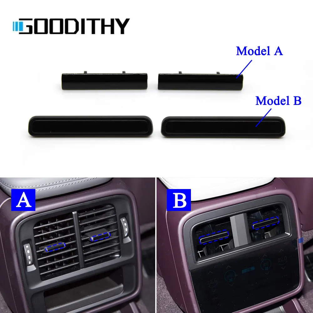 

Для Porsche Taycan 9J1 задняя вентиляционная решетка кондиционера переменного тока, накладка, автомобильные аксессуары 2019 2020 2021 2022 2023 2024