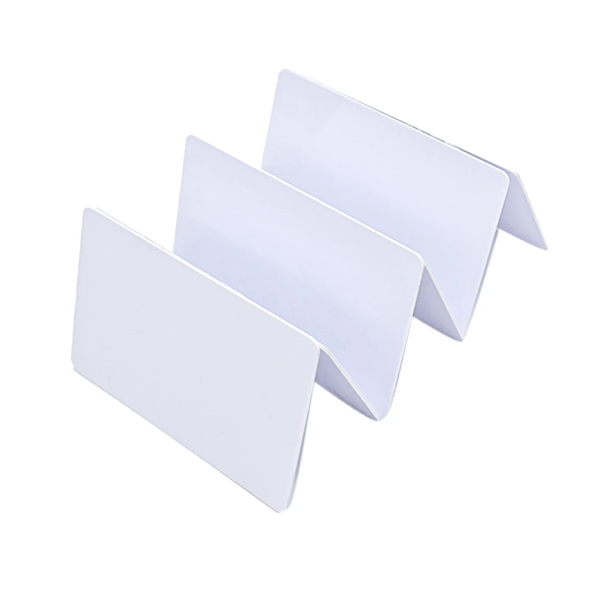 T44C_100PCS UHF 860-960Mhz بطاقة بيضاء طويلة القراءة المدى بطاقة UHF RFID PVC لإدارة الوصول