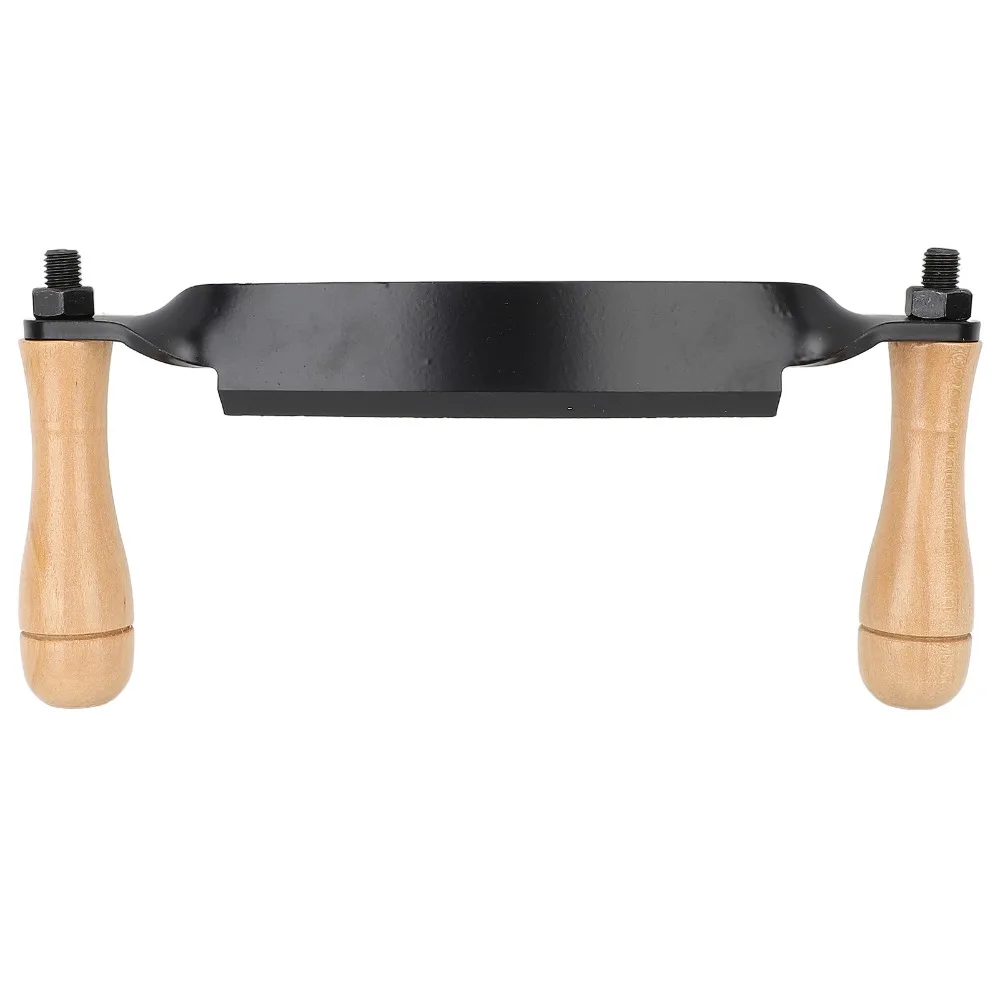 Durable Black Draw Shave Tool Curved Type Ultra-Sharp Blade Draw Knife Tool Wooden Handle Ergonomic Handle Debarking Hand Tool
