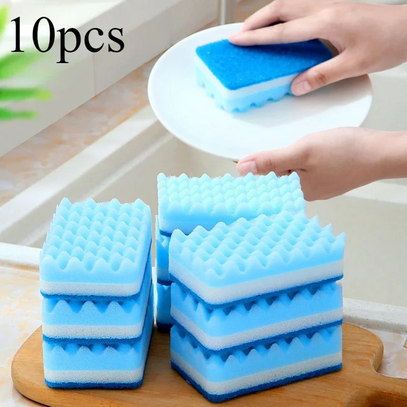 Kitchen Sponges Scouring Pads Soft Cleaning Brushes Multi-Use Cleaning Sponges Non-Scratch Eraser Sponge Scrubbing Dish Sponge