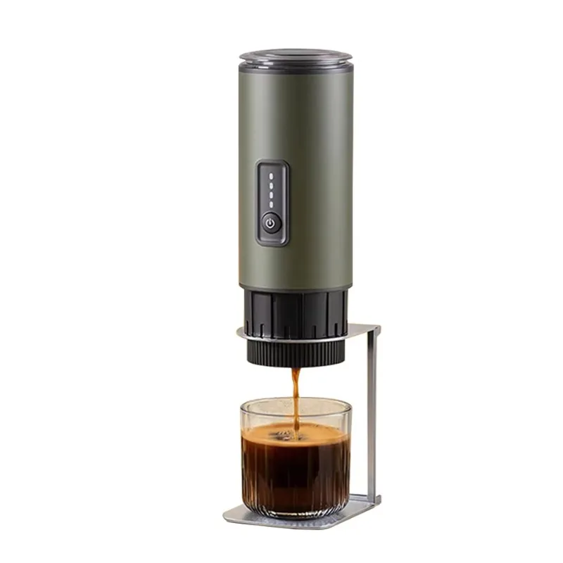 Self Heating Portable Espresso  15 Bar Rechargeable Usb C Car Coffee Maker Bpa Free Coffee Grounds Travel Camping