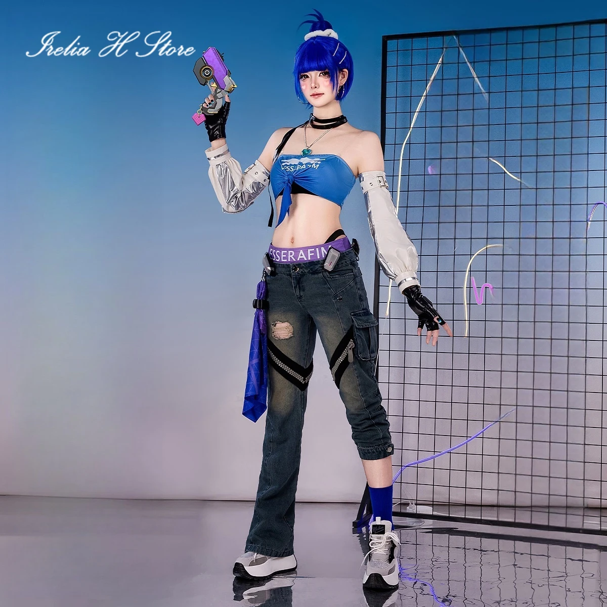 

Irelia H Store аниме OW косплей dva костюм девушка группа униформа костюм жилет брюки женские костюмы на Хэллоуин