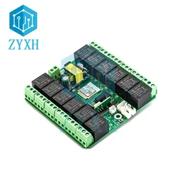 Tuya 12 Way Relay Switch Module DC 7-27V AC 85-250V WiFi/Zigbee Wireless Smart Home Remote Control Switch with RF 433MHZ