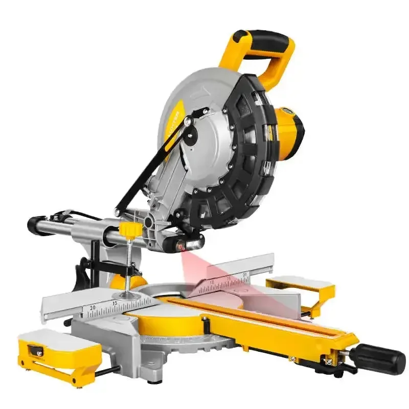 10 Inch Pull Rod Miter Saw, Lengthened Rail Saw Aluminum Machine, Laser-assisted Positioning, High-Precision Cutting Machine