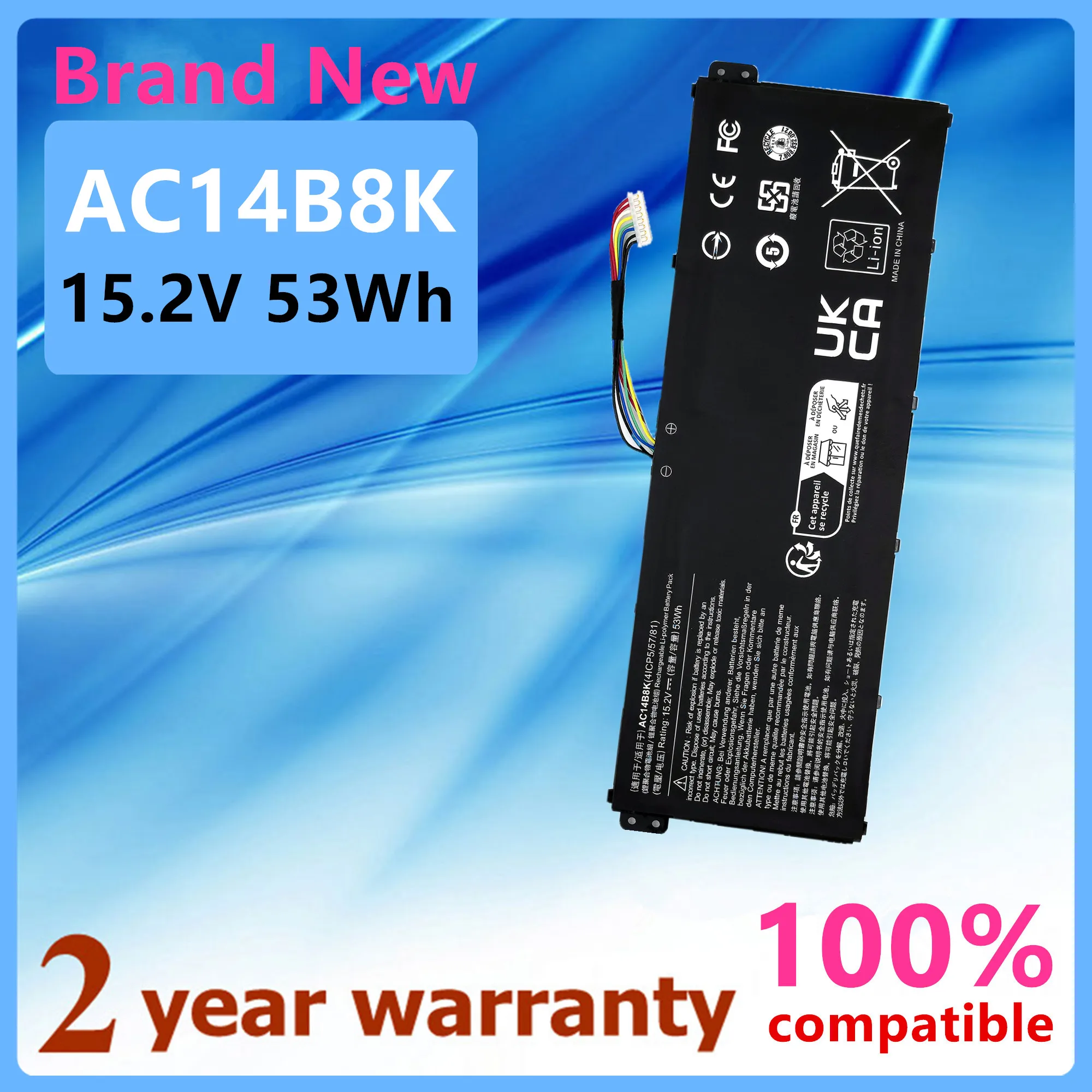 Laptop Battery For Acer Aspire ES1-131 ES1-311 ES1-331 ES1-511 E5-771 ES1-512 ES1-520 ES1-521 ES1-531 ES1-731 ES1-731G AC14B8K
