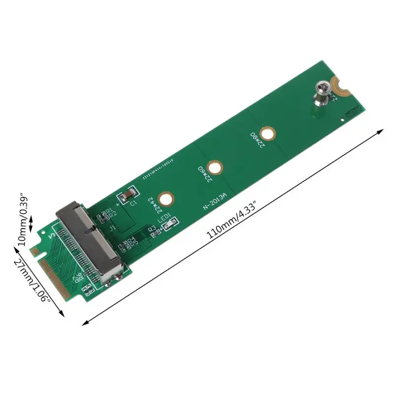 for MACBOOK Air Pro 12+16 Pins SSD to for M.2 for KEY for M (NGFF) PCI-e Adapter Converter Card for PC Computer Accessor