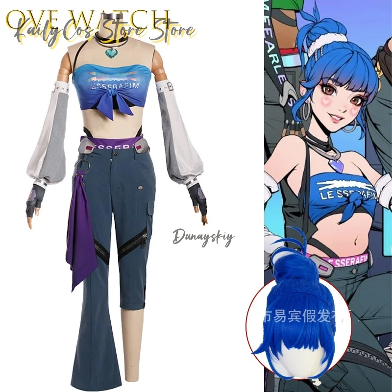 

Ove watch DVA Juno Mercy, наряд для косплея, женский игровой костюм, платье, персонаж аниме, костюм на Хэллоуин, disfraz Adulto