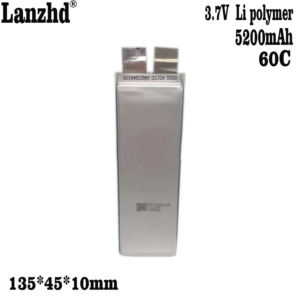 1-10pcs 5200mah 3.7V 1045135 Li-polymer Rechargeable Battery for Igniter welding machine Power Bank Li Po Battery