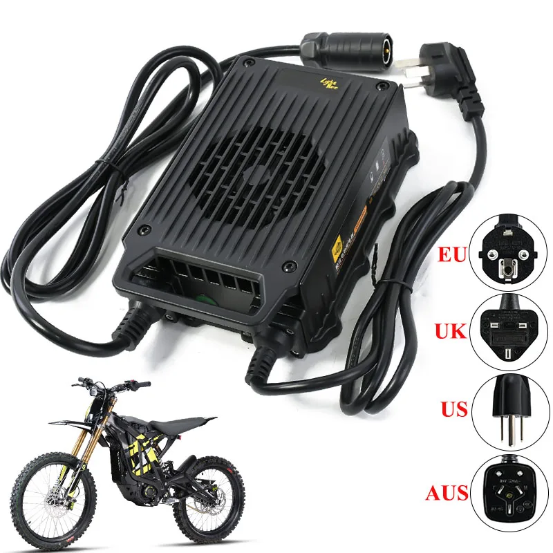 

For SURRON Light Bee Charger 67.2V12A Fast Lithium Battery Replacement Fast Charging Upgrade Silent OEM Style Motorcycle Charger