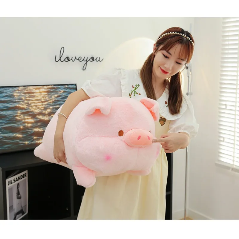 

50 см аниме забавная розовая милая кукла-свинья плюшевая игрушка подушка для сна украшение комнаты мультяшная кукла подарок для девочки