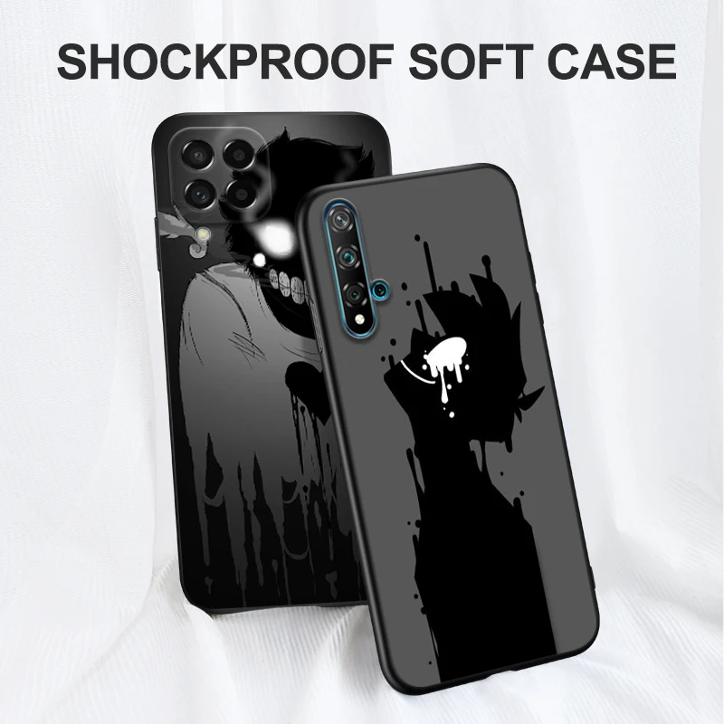 Black tpu case for iphone 14 13 12 11 mini pro MAX 5 5s se 2020 6 6s 7 8 plus x 10 XR XS cover Devil Bad Boy Anime