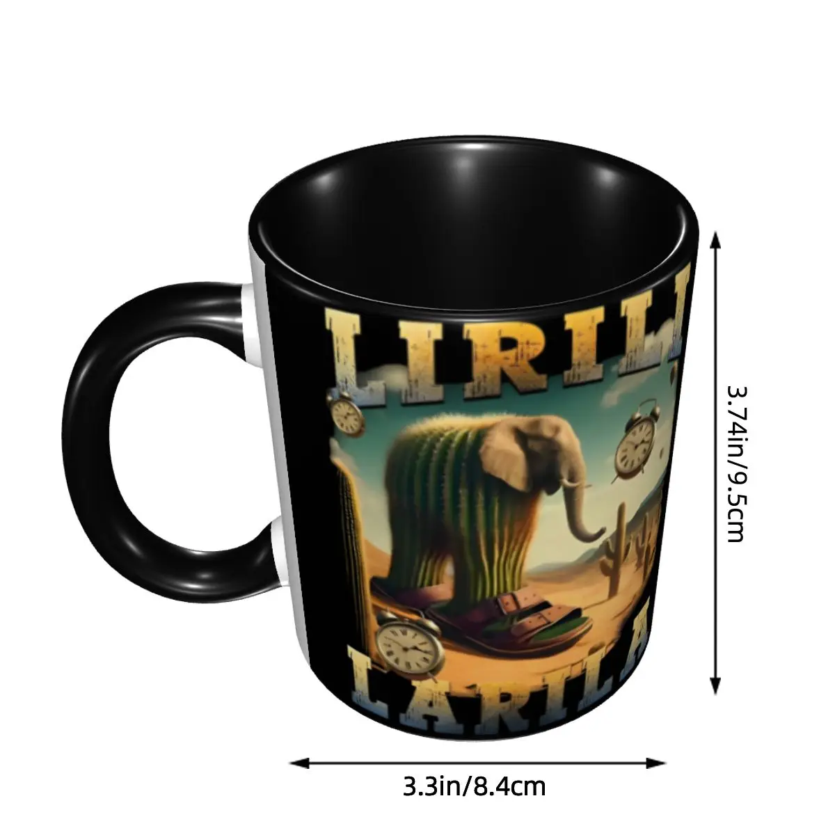 2025 Lirili Larila Funny Italian Brainrot Meme Accessories Mug Cute Coffee Cup 3