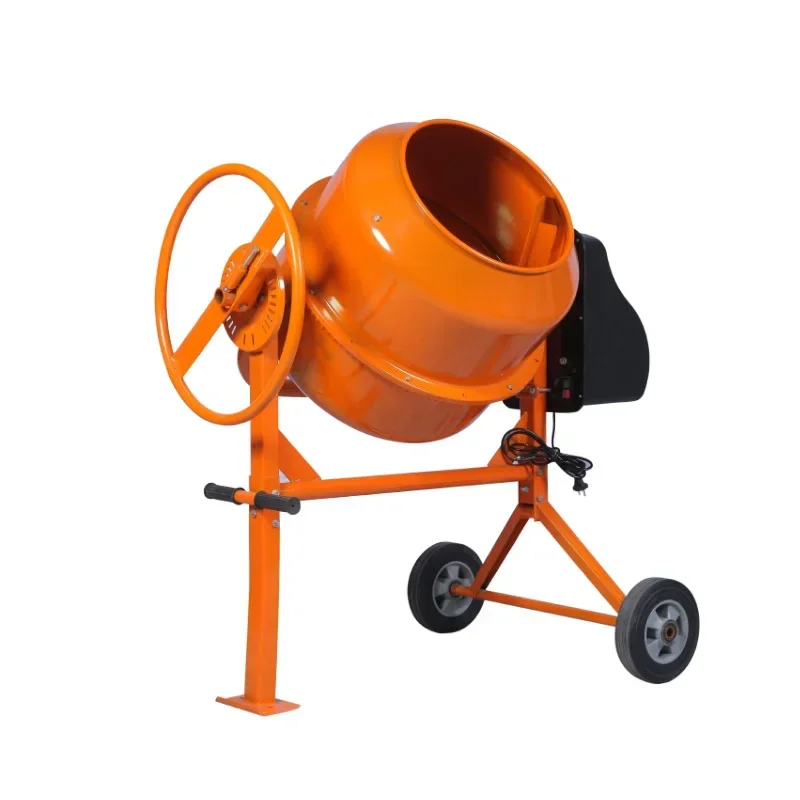 Small Electric Gasoline Engine Diesel Engine Mixing Drum Can Move Two Wheels Portable Cement Concrete Mixer