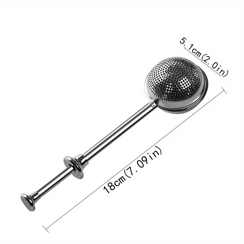 1PC Powdered Sugar Duster Flour Duster Wand For Baking Round Flour Sieve Strainer Powder Colander Baking Straining Tool For