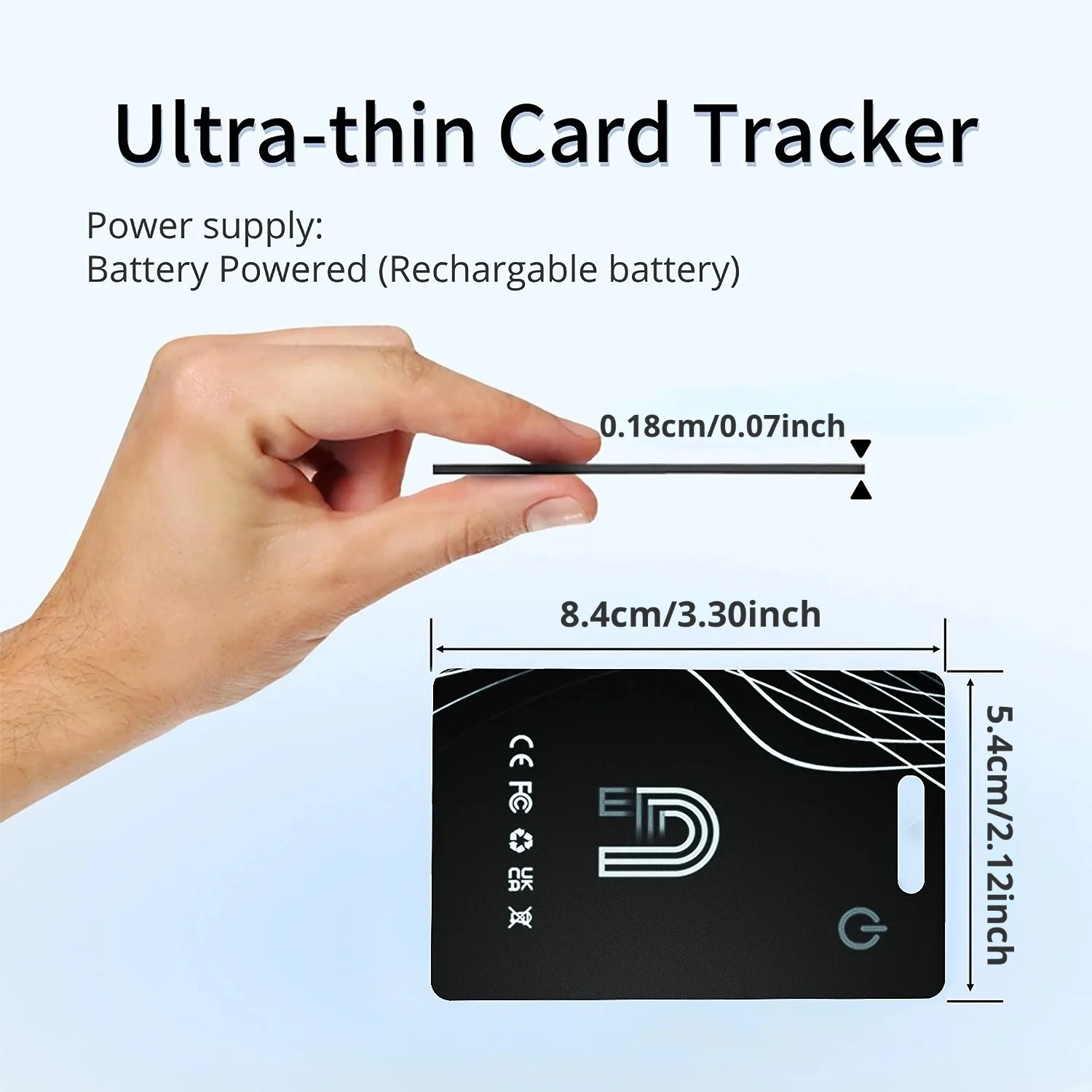 New Bluetooth Wallet Tracker Card 1.8mm thin Wireless Charging Works with Apple Find My (iOS Only)  IP68 Waterproof Item Tracker image 6