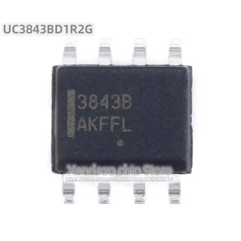 10pcs/lot UC3843BD1R2G UC3843B 3843B SOP-8 package Original genuine Switching power supply chip