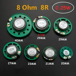 2 piece 8 Ohm 0.25W 0.5W 8 Ohm External Magnetic Doorbell Toy Speaker 8R Diameter 20mm 21mm 23mm 27mm 29mm 40mm