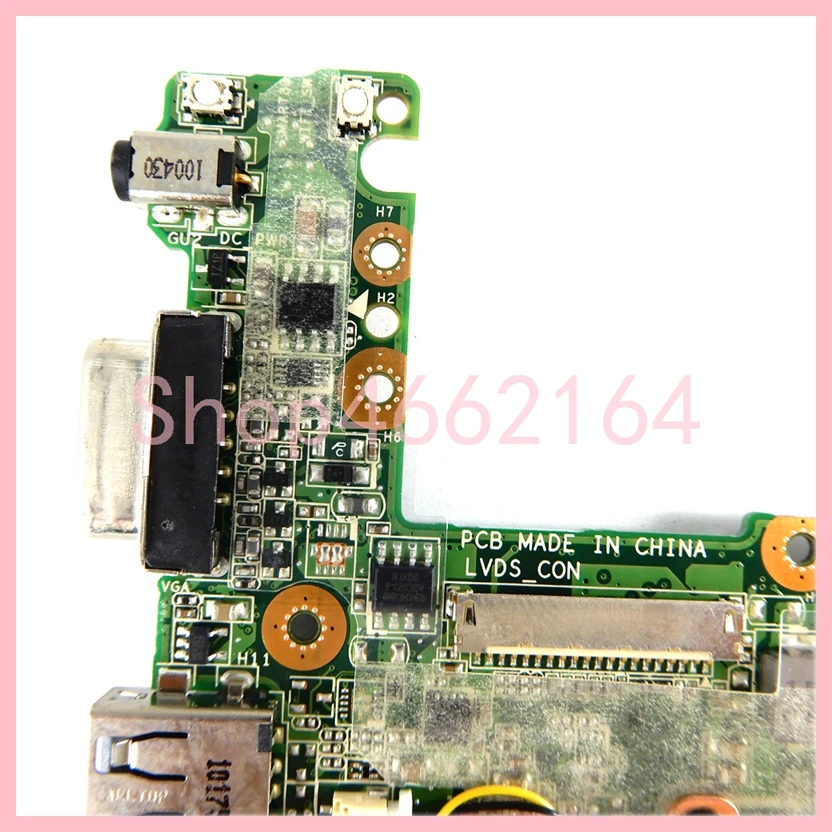 Imagem -05 - Rev: 1.1g com Ventilador Mais Mainboard do Dissipador de Calor para Asus Eee pc 1015pz Portátil Placa-mãe 100 Testado Trabalhando ok Usado 1015pz