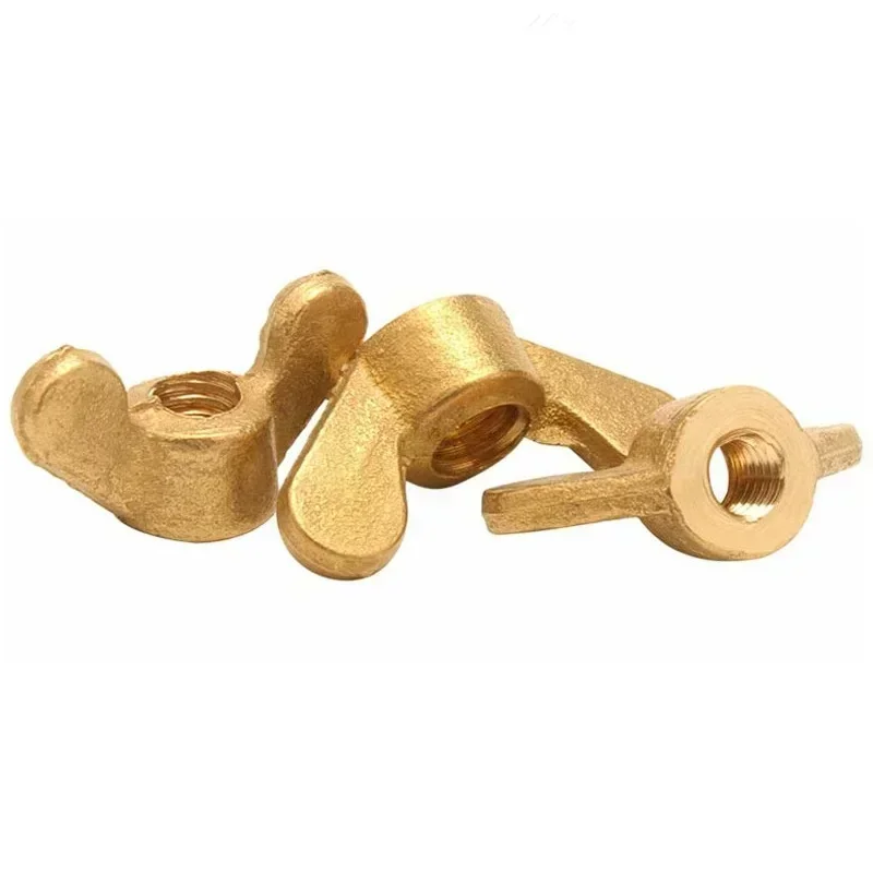 50Pcs M3 M4 M5 M6 M8 M10 Brass Wing Nuts Butterfly Hand Knurled Tighten Nuts