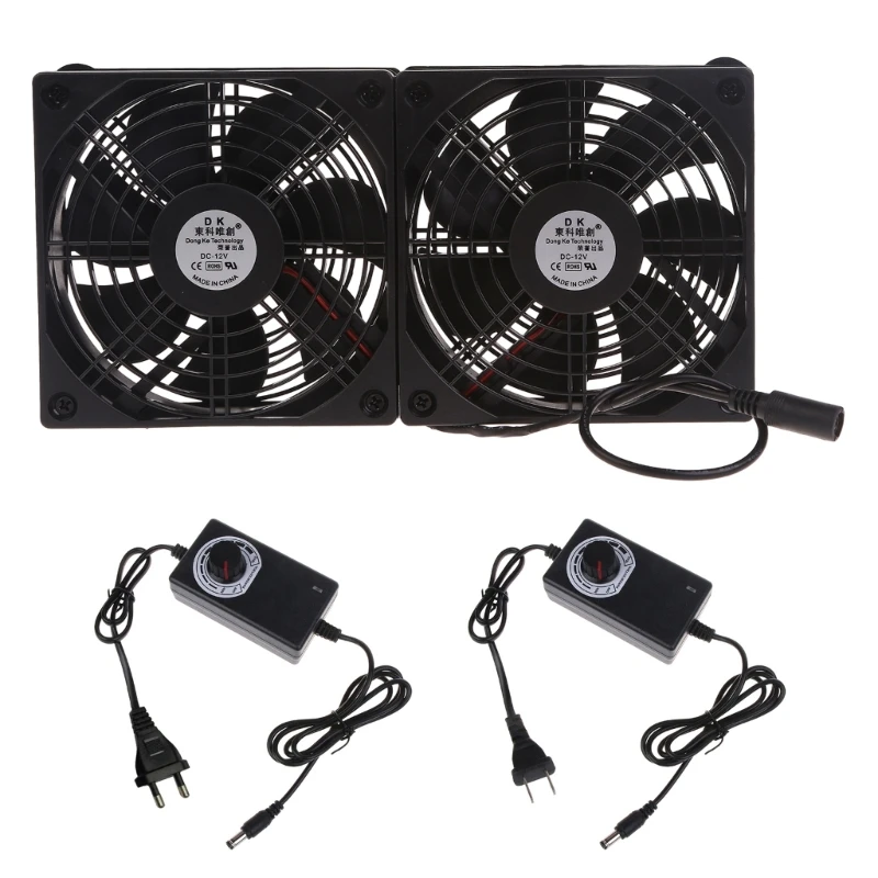 

Universal Computer Fan with Oil Bearing and Variable Speed Upgrades Your Electronics Cooling System Input AC100-240V Dropship