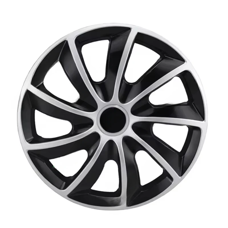 Wholesale Anti-wear Bi-color Auto Wheel Hubcaps Skins ,PP Or ABS Colorful Car Center Wheel Cover Rims For 15 Inch