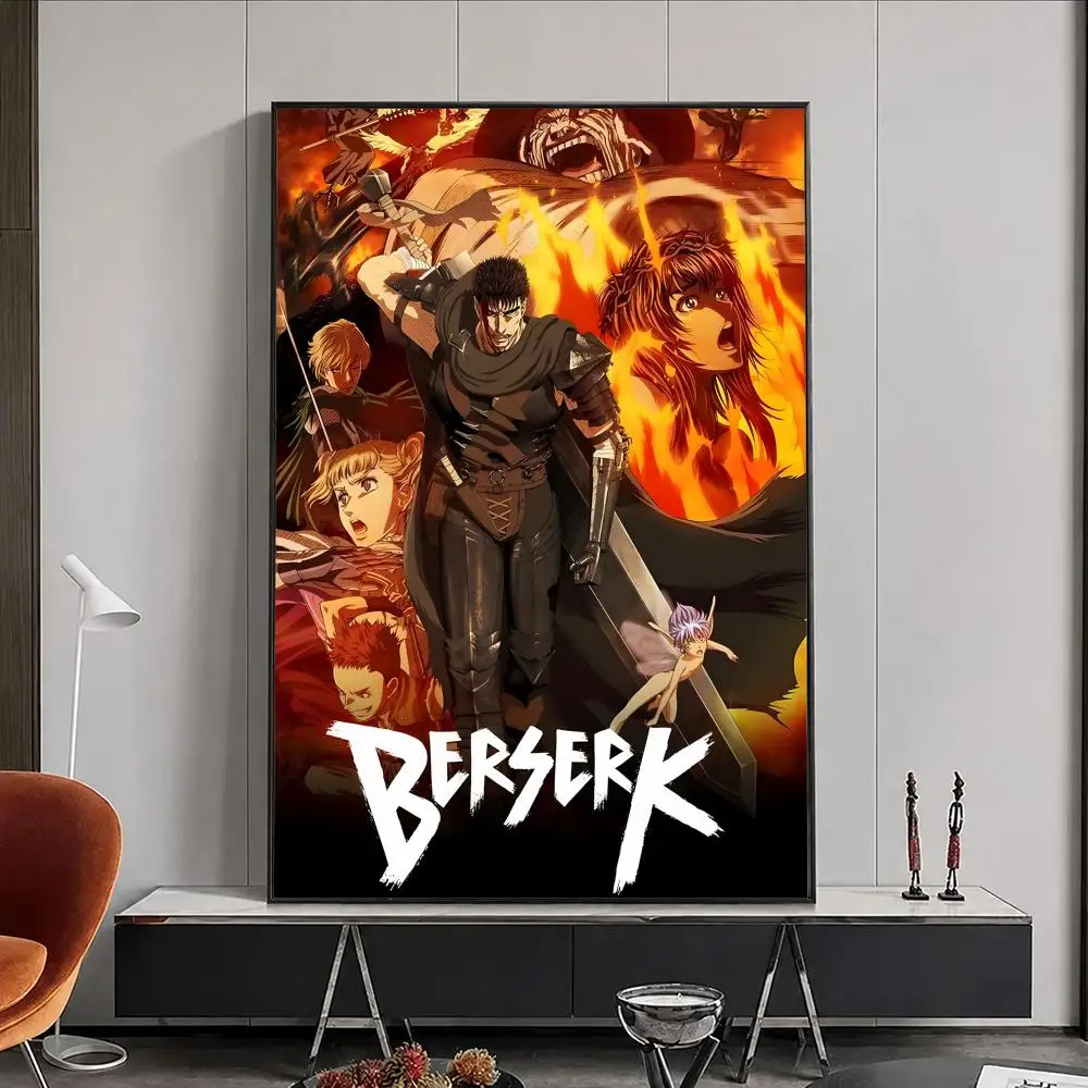 Anime Berserk Poster, Poster, Wandaufkleber, wasserfest, selbstklebend, HD-Kunst, Schlafzimmer, Bar, Dekoration – Detail 11
