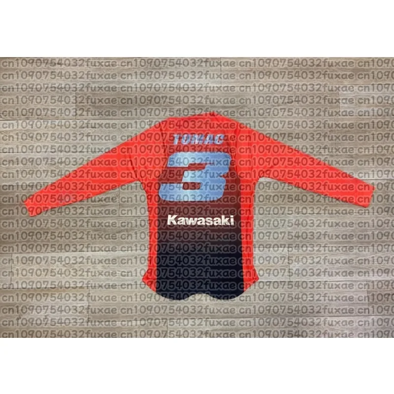 

Мотоциклетная футболка Kawasaki, новая футболка Kawasaki, летняя футболка для верховой езды, солнцезащитный крем, быстросохнущая, впитывающая пот, футболка с длинным рукавом