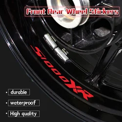 NEW For S1000XR s1000xr S 1000XR 8 x Motorcycle Inner Ring Wheel Sticker Decal Stripes Rim Tire Protection Stickers Waterproof