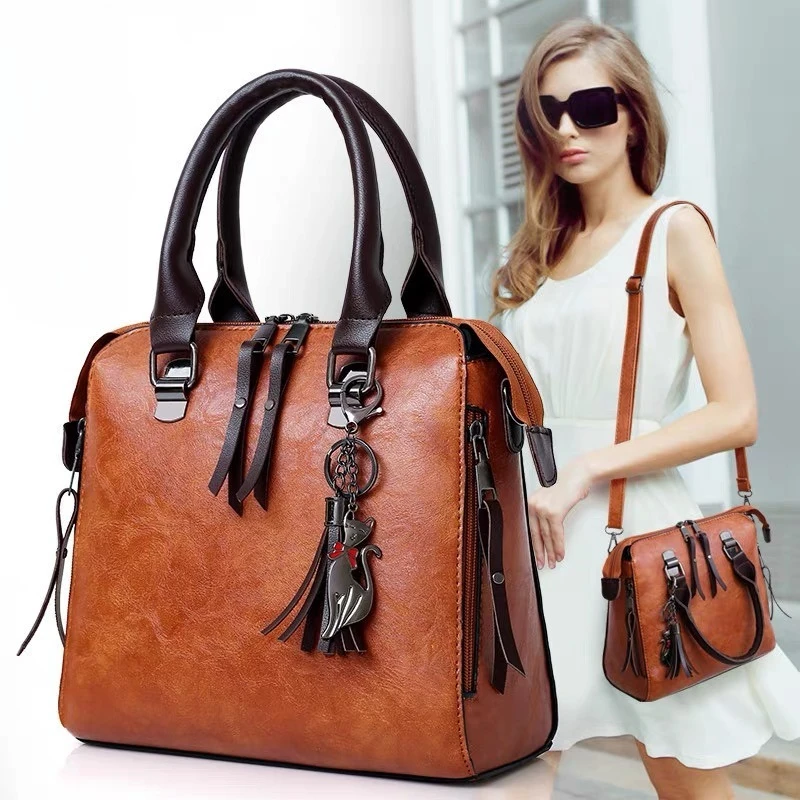 

Women Composite Fashion Bag Luxury Leather Purse Handbags Famous Brands Designer Top-Handle Female Shoulder Bag 4pcs/set