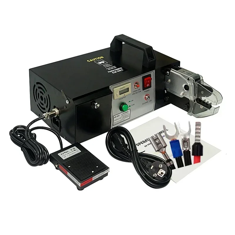 EM6B2 Or EM6B2-PRO Electrical Type Terminal Crimping Machine Tools Crimp Terminals Equipped With 7 Crimping Dies 220V110V