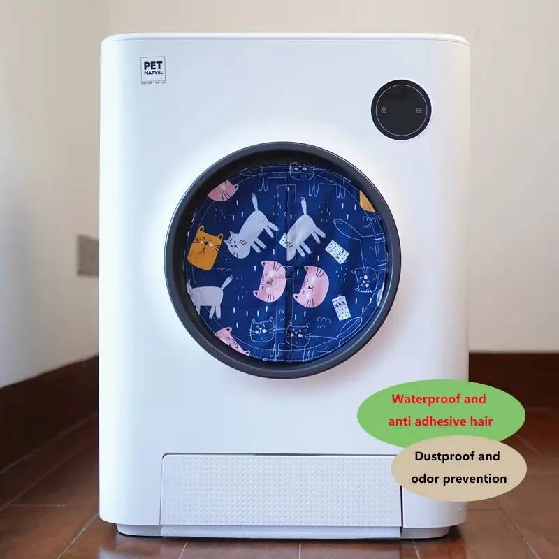 Fashion Litter Box Deodorant Door Curtain Dust Privacy Protection Cat Toilet Garbage Bag Pet Supplies Cotton Waterproofing Pet
