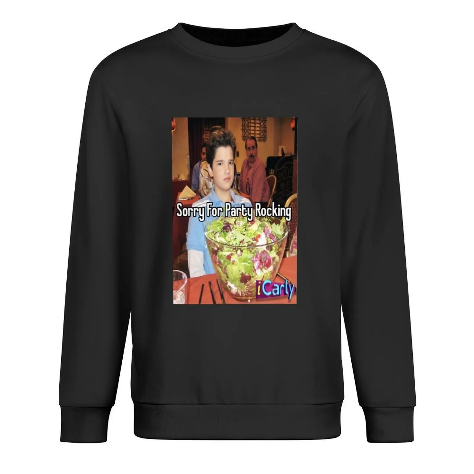 

Freddie Benson Icarly Sorry For Party Rocking Meme Pullover men clothes men wear hooded sweatshirt