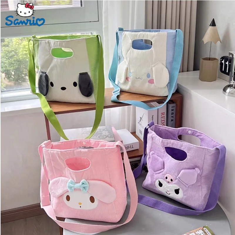 

Милые рюкзаки с рисунком аниме Sanrios Cinnamoroll Kuromi My Melody полакко, сумка через плечо, мультяшный праздник, подарок для друга на день рождения