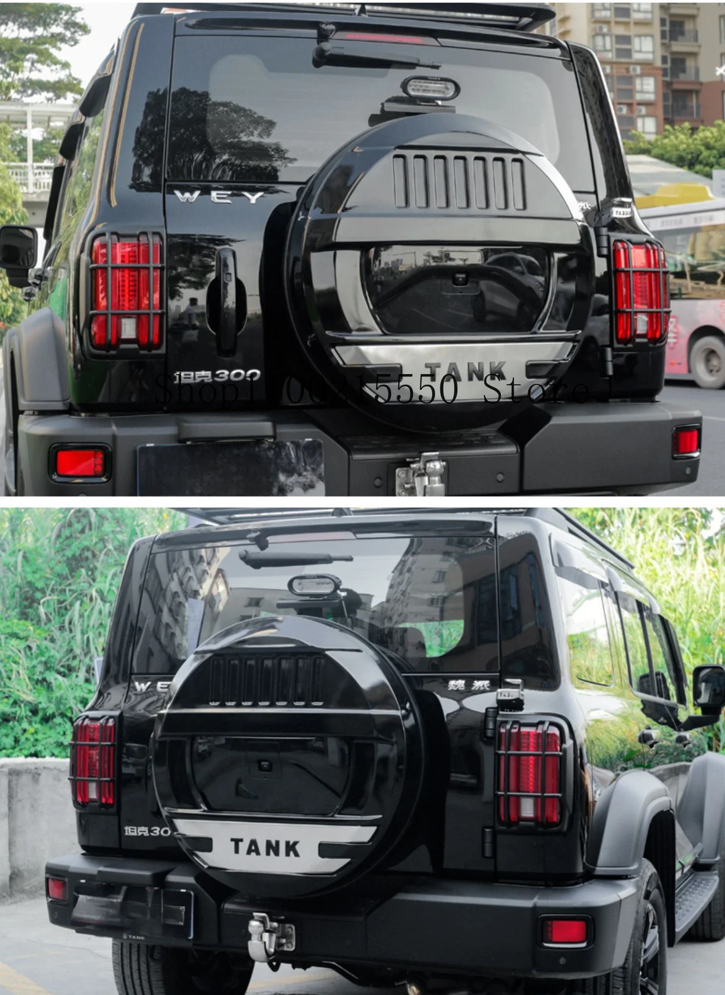 Tank 300 22-23 Spare Tire Cover Full Package Tailgate Tire Cover Exterior Decoration Modification Decoration Car Accessories