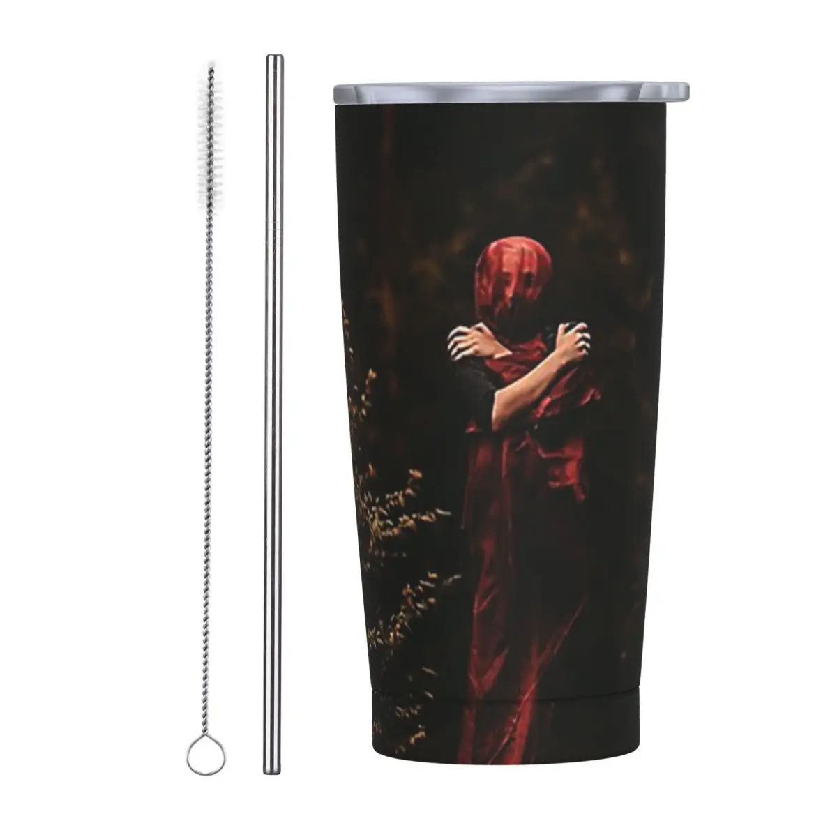 Bad Omens Rock Band Stainless Steel Tumbler Vacuum Insulated Mugs Thermal Cold Cup Straw With Lid 20oz