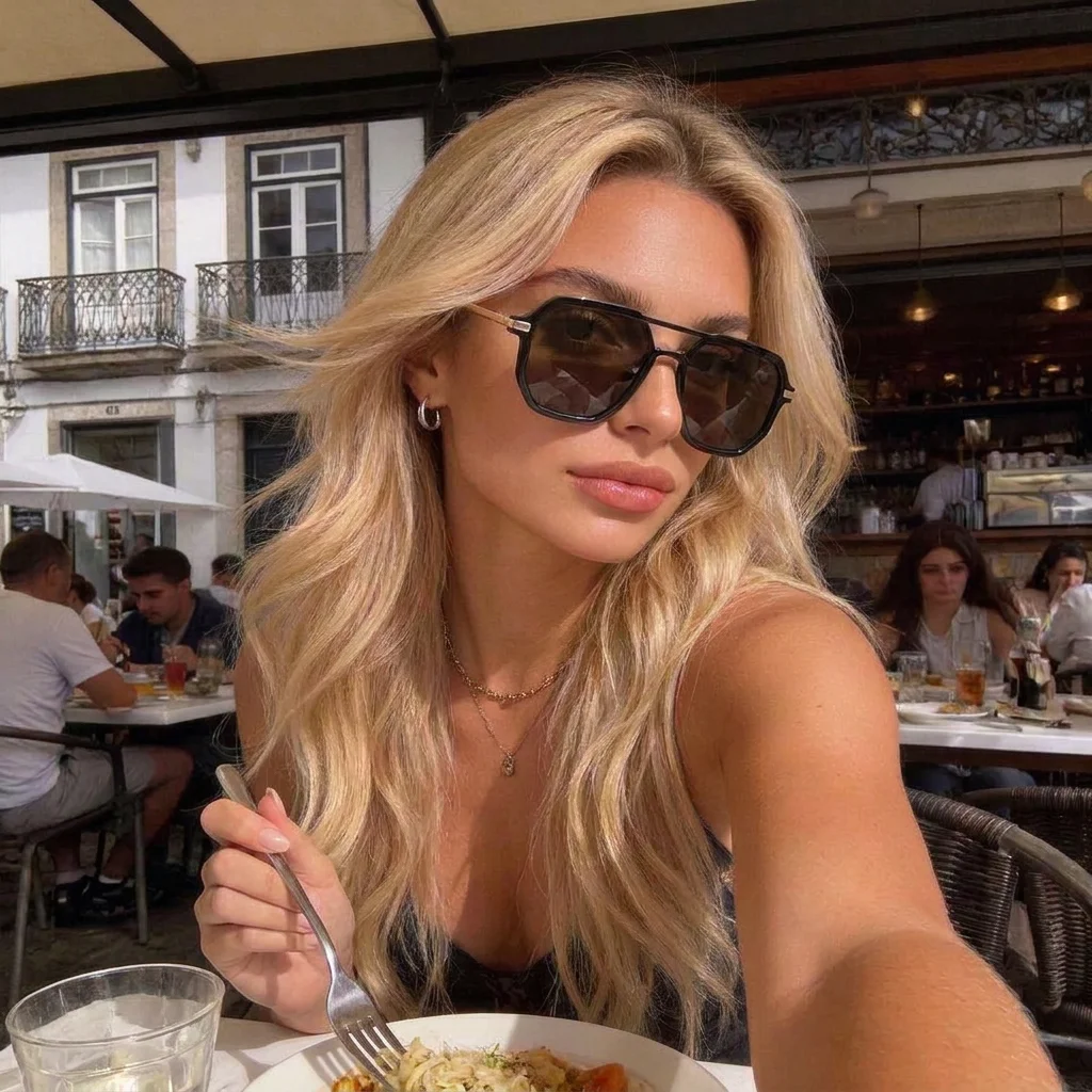 New Double Bridge Octagonal Aviator Sunglasses, Unisex High-end Face Slimming Street Style UV Protection Sunglasses ZQ2611