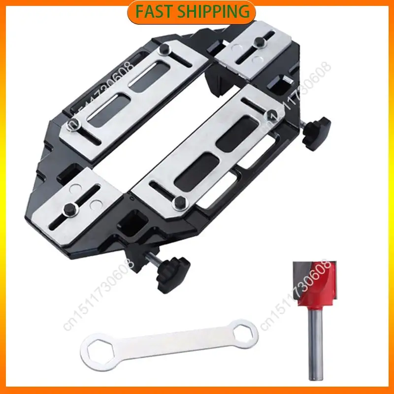 اشتري الآن باب المفصلي تهزهز النجارة ثقب فتاحة الباب الخشبي المفصلي ثقب دليل قفل الباب تهزهز لقفل الباب