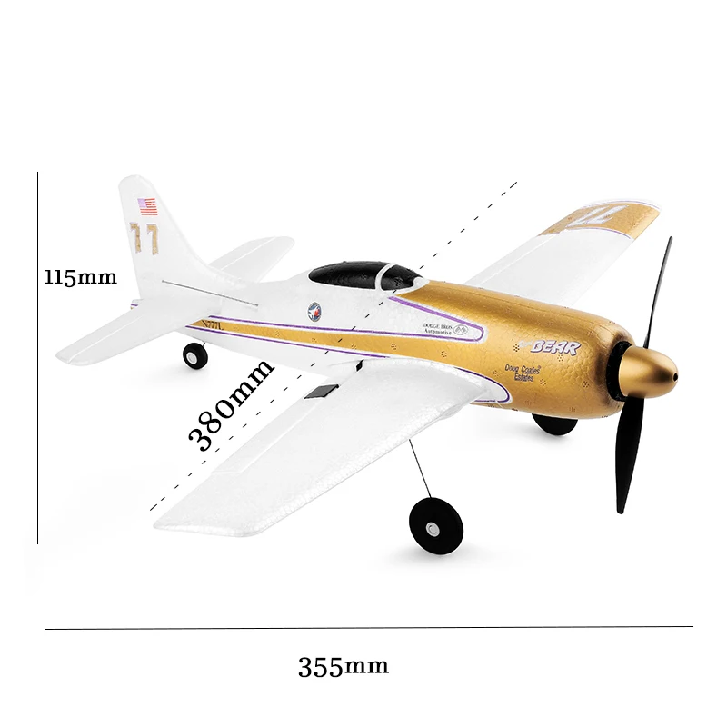 WLtoys-Avion de Cascadeur Électrique à Six Axes, Jouet d'Extérieur, A220, A210, A260, 2.4G, 4Ch, 6G/3D