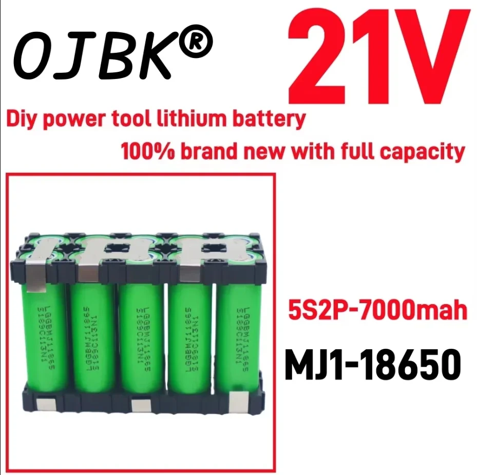 18650 MJ1 Rechargeable Lithium-ion Battery Electric Screwdriver Drill 3S1P 3S2P 4S1P 4S2P 5S1P 5S2P 3500mAh 7000mAh